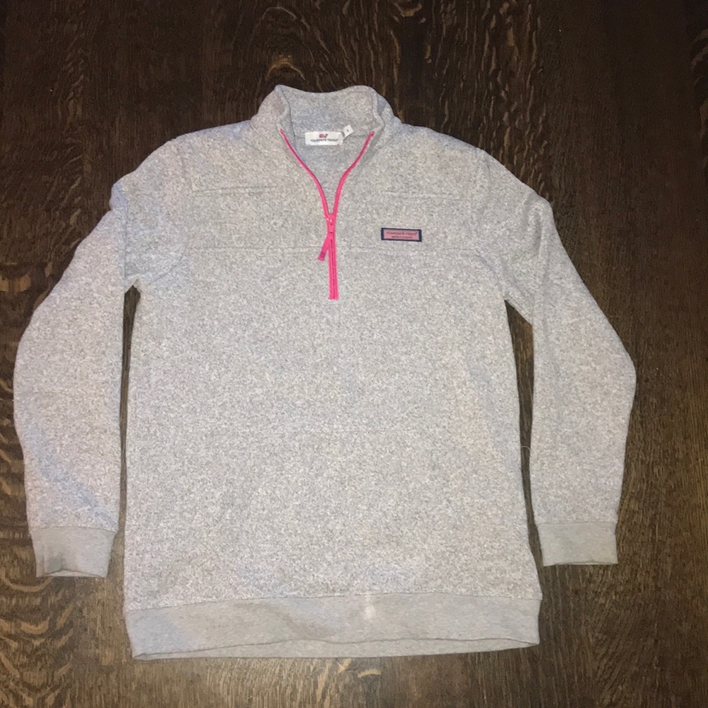 Grey Vineyard Vines Half Zip